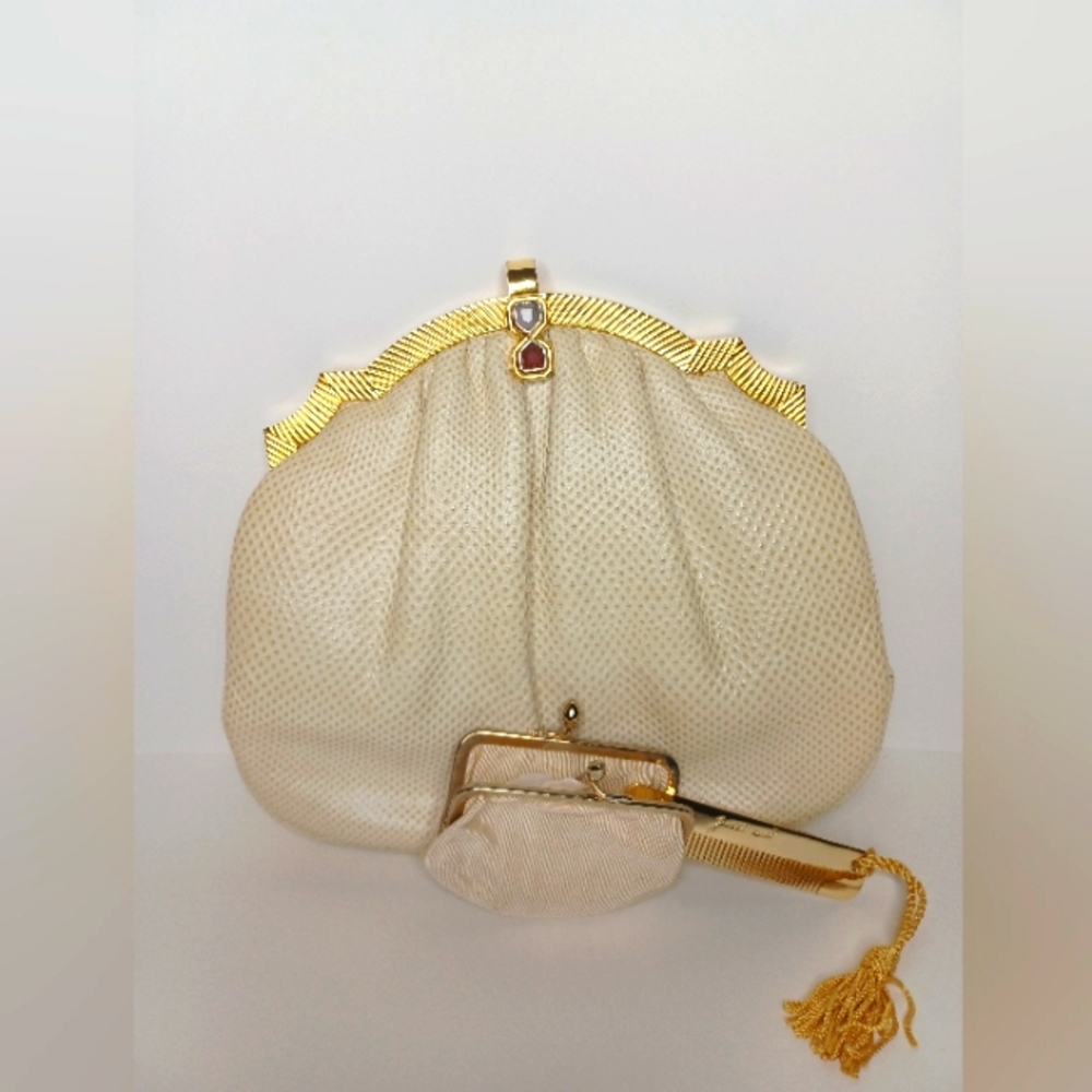 Vintage Judith Leiber Karung Gemstone  Purse